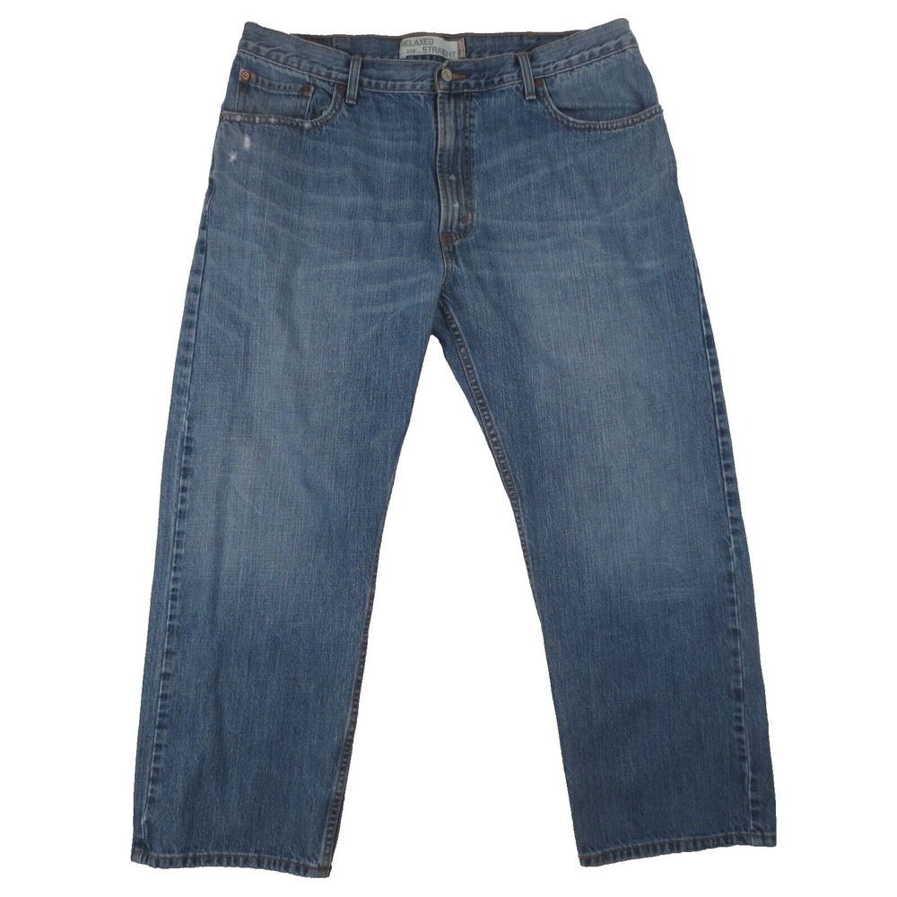 Levis 559 Jeans Mens 40x30 (Actual 39x28) Blue Relaxed Straight Distressed Denim